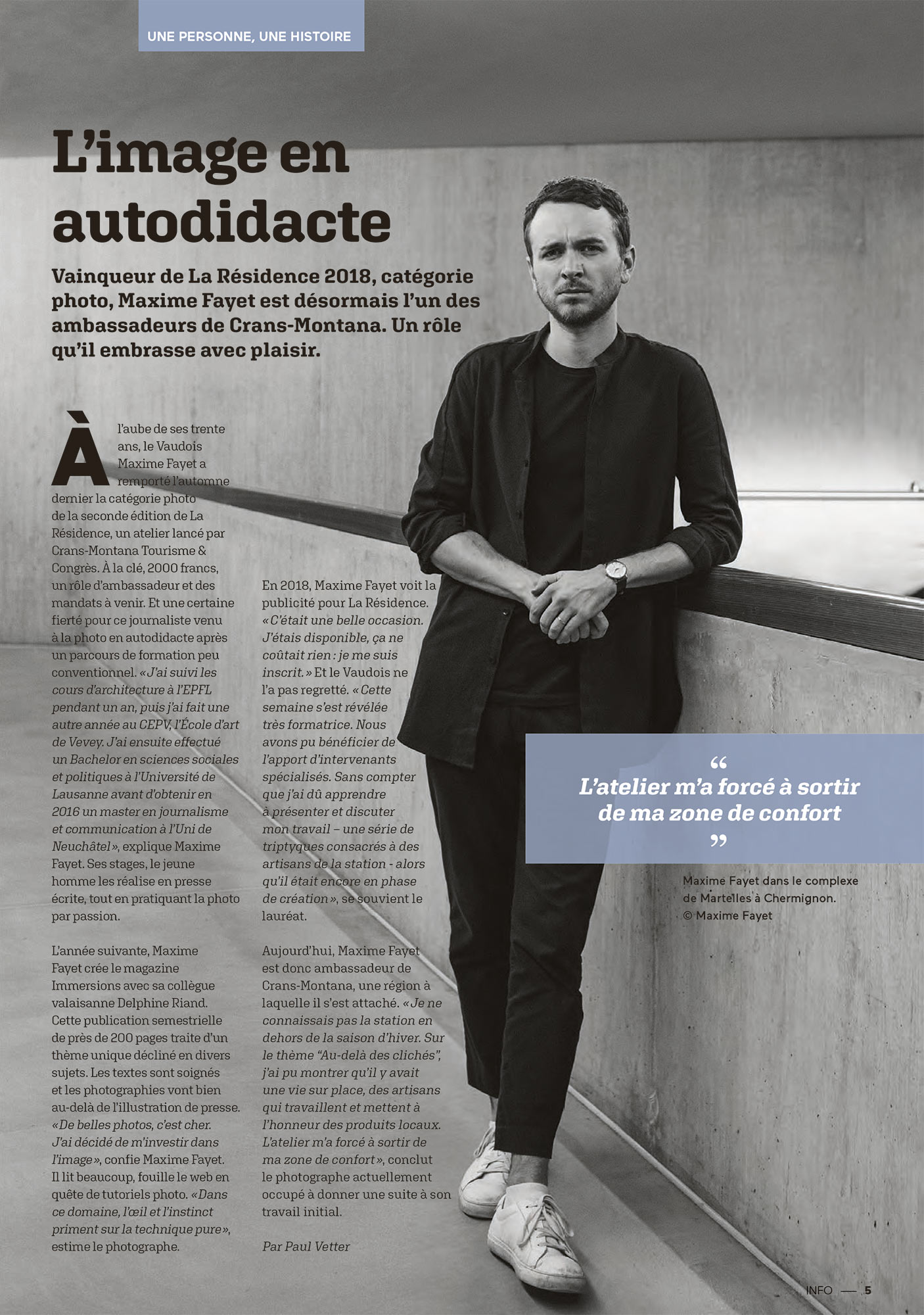 Maxime Fayet L'Info Crans Montana